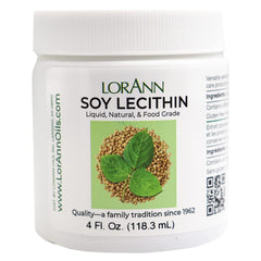 LorAnn Lecithin Liquid 4 oz jar – front view