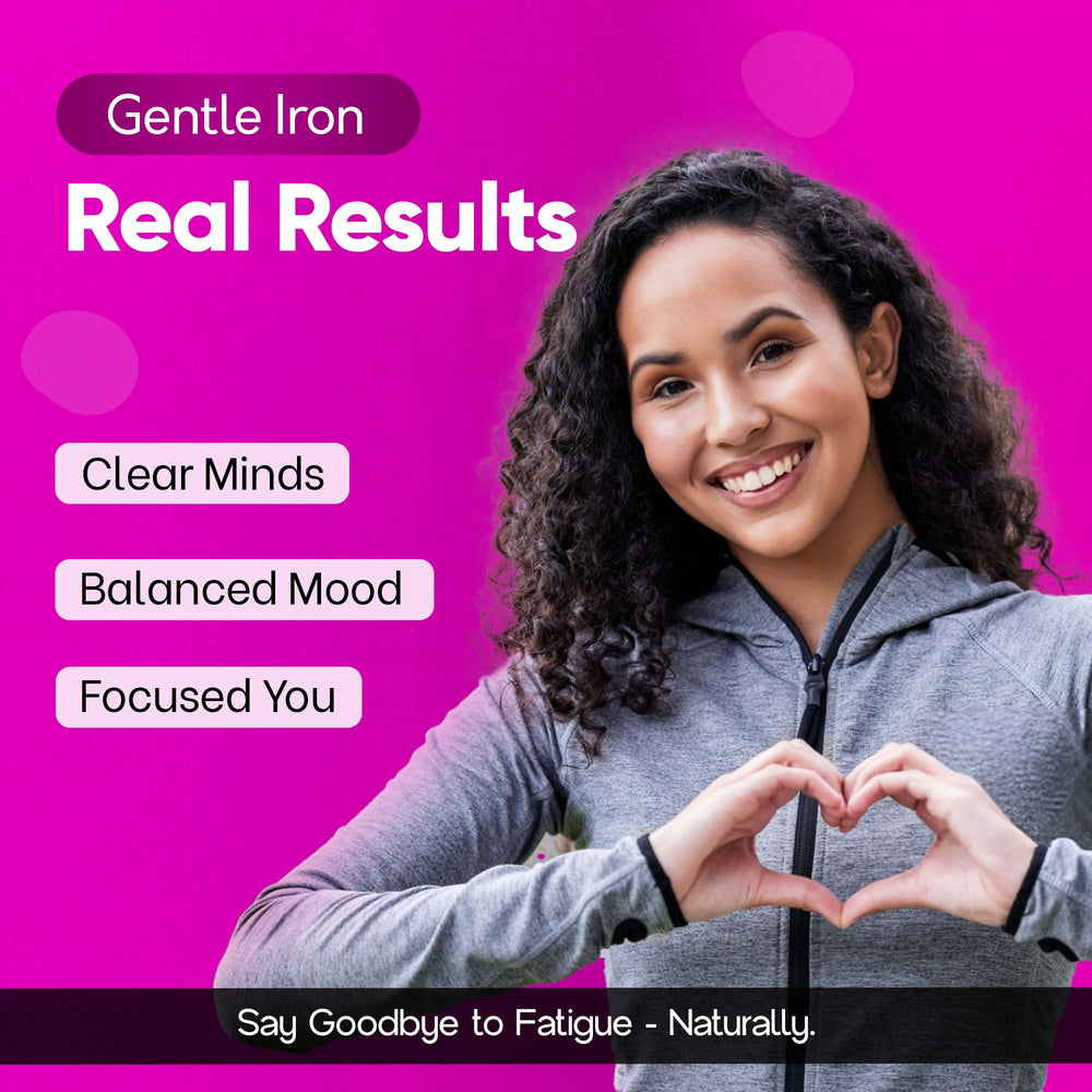 Probiotics imagery with iron supplement