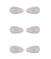 Lot of 3 clear screw-in nose pads for Oakley eyeglasses