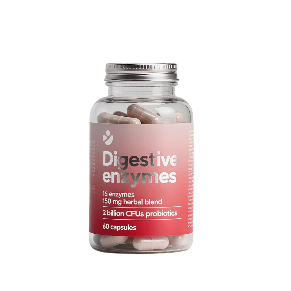 Loudsay Digestive Enzymes bottle and capsules