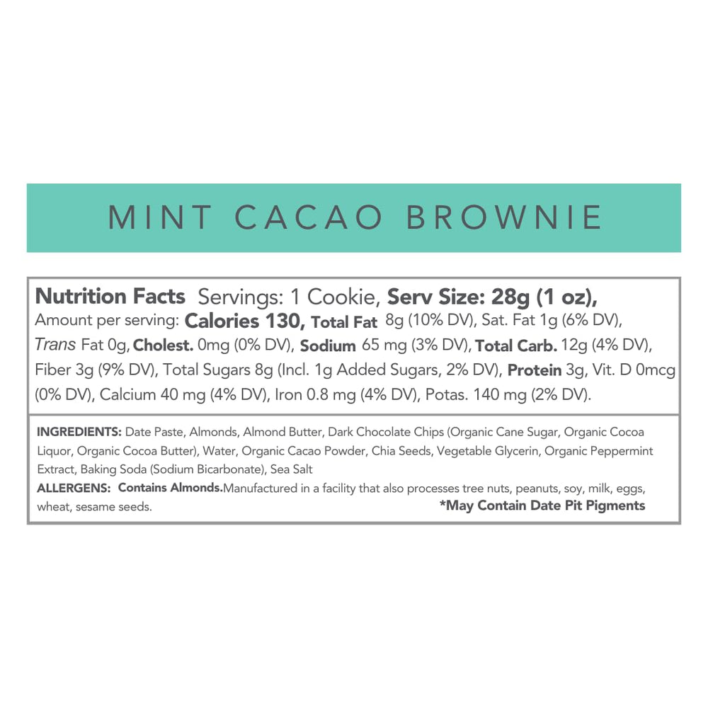 Love + Chew mini cookies chia almond dried fruit ingredients wholesome plant-based nutrients