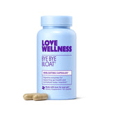 Love Wellness Bye Bye Bloat bottle on white background