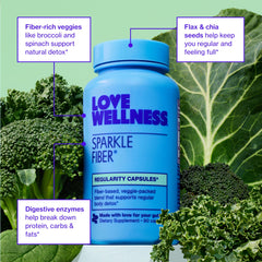 Digestive enzymes capsules close up