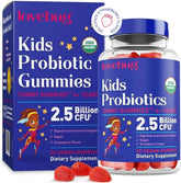 Lovebug Kids Probiotic Gummies strawberry flavor bottle with 30 gummies