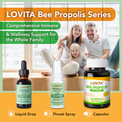Outer box packaging for Lovita Bee Propolis 3-pack