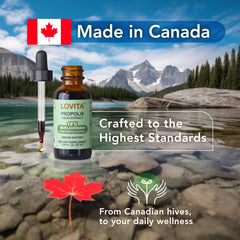 Usage ideas: propolis liquid extract add-to-water or tea