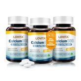 Front view of LOVITA Calcium Citrate bottle with 360 vegan tablets