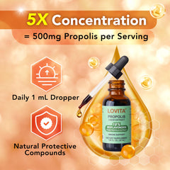 Easy daily-use propolis drops for wellness