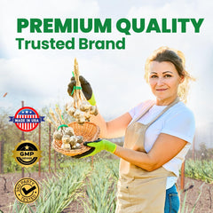 Nutrition information panel on Lovita garlic bottle