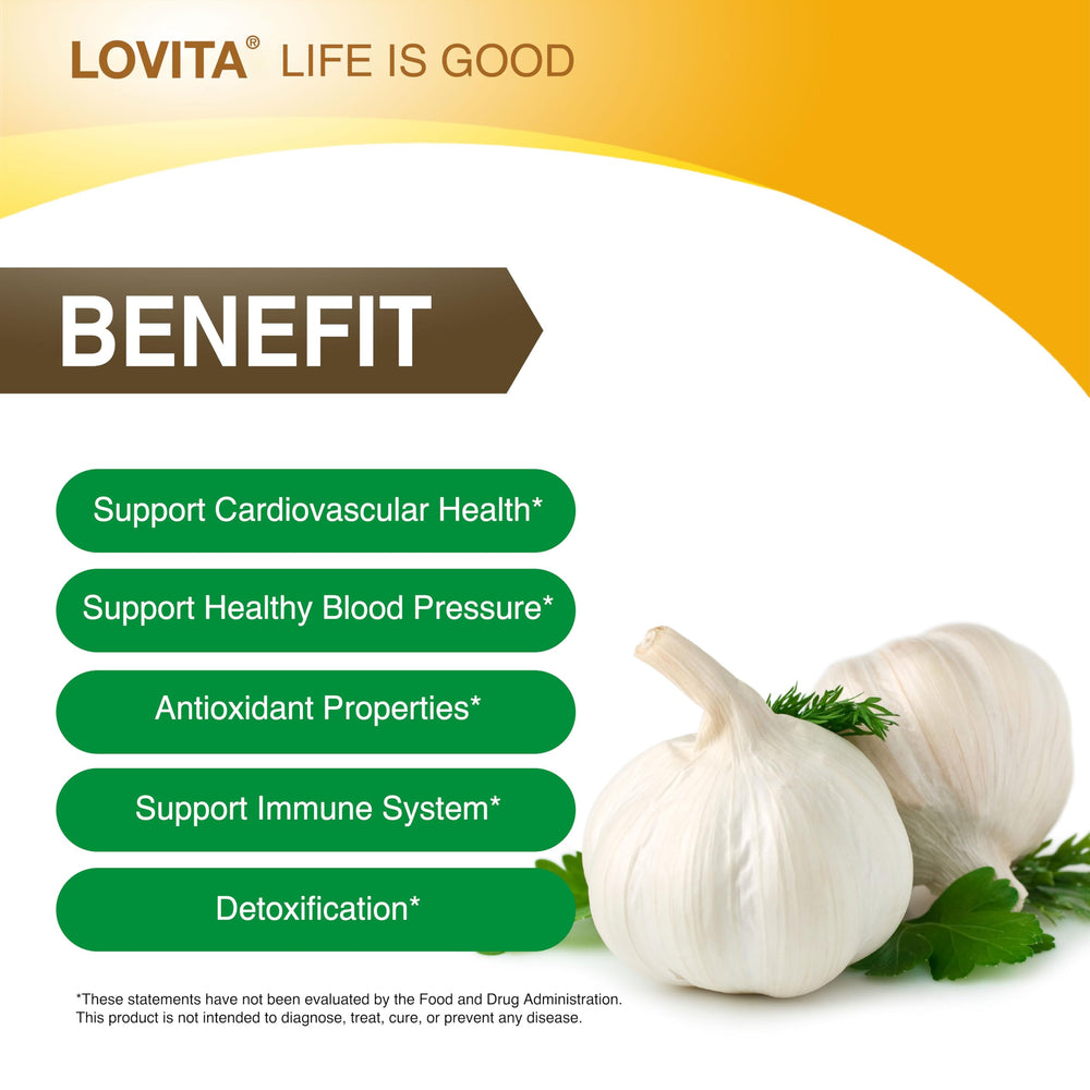 Garlic capsules for immune support