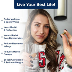 Lower body vein health and rectal support