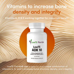 Concept image of bones and heart health with ADK supplement