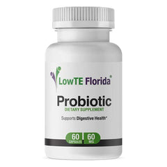 Bottle of LowTE Florida Probiotic Supplement – 60 capsules, 60mg per capsule