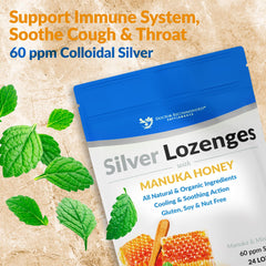 Lozenge box and individually wrapped lozenges for on-the-go