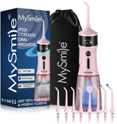 MySmile LP221 Juicy Pink cordless water flosser front view
