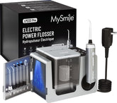 MySmile LP233 Pro UVC Water Flosser in Lightning Silver – front view