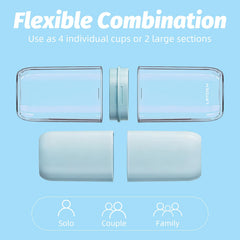 Slim space-saving travel cup design for travel and gym