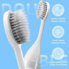 Push-to-dispense toothpaste mechanism on the toothbrush