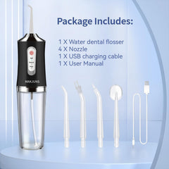 LSLCQW Water Dental Flosser Black - back view