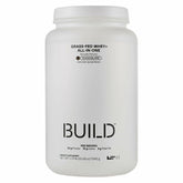 LTH Build Whey & All-in-One chocolate flavor label with 20 servings