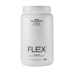 LTH Flex Whey Protein Isolate Vanilla Tub shows lactose-free protein for post-workout fueling