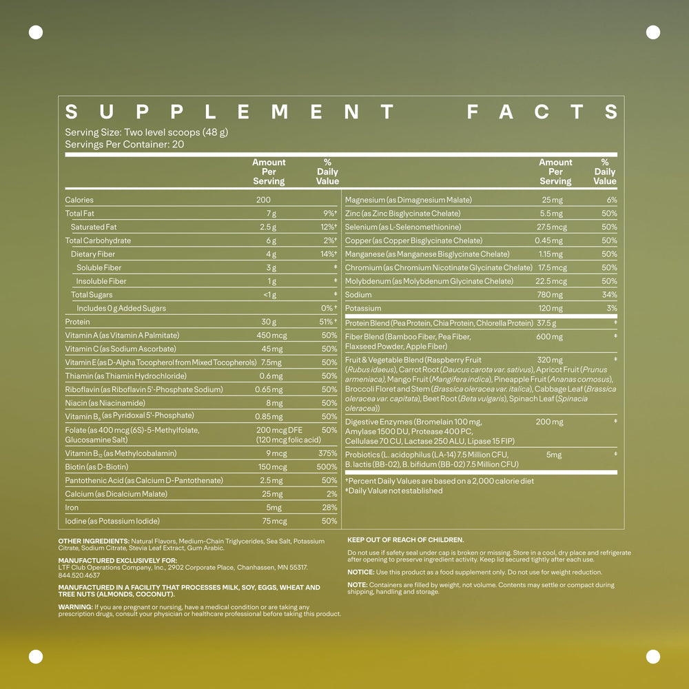 Close-up of LTH Fuel Vegan & All-in-One Vanilla packaging