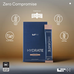 LTH Hydrate Peach Mango plant-based electrolyte ingredients close-up