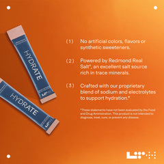 LTH Hydrate Peach Mango with Redmond Salt showing mineral balance