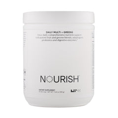 LTH Nourish Multi Plus Greens bottle front with 30 servings