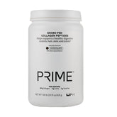 LTH Prime Collagen Peptides bottle with label featuring grass-fed cows