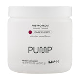 LTH Pump Pre-Workout Dark Cherry bottle with scoop