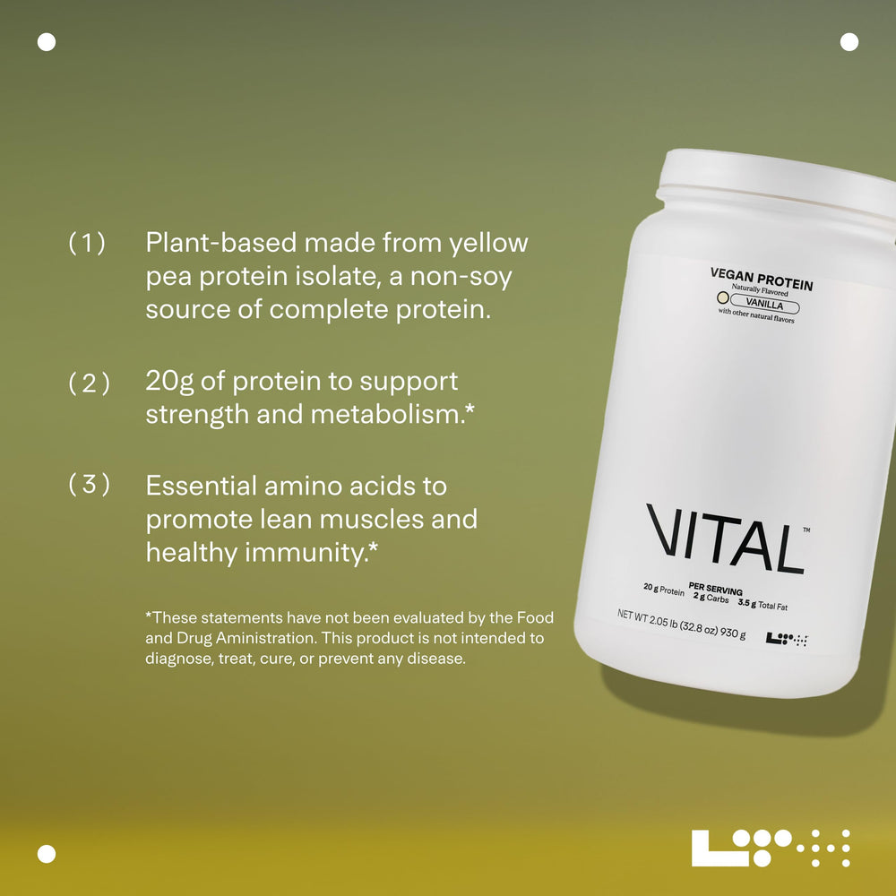 Ingredients label showing dairy-free and soy-free formula