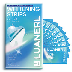 LUANERL Teeth Whitening Strips package with 56 strips