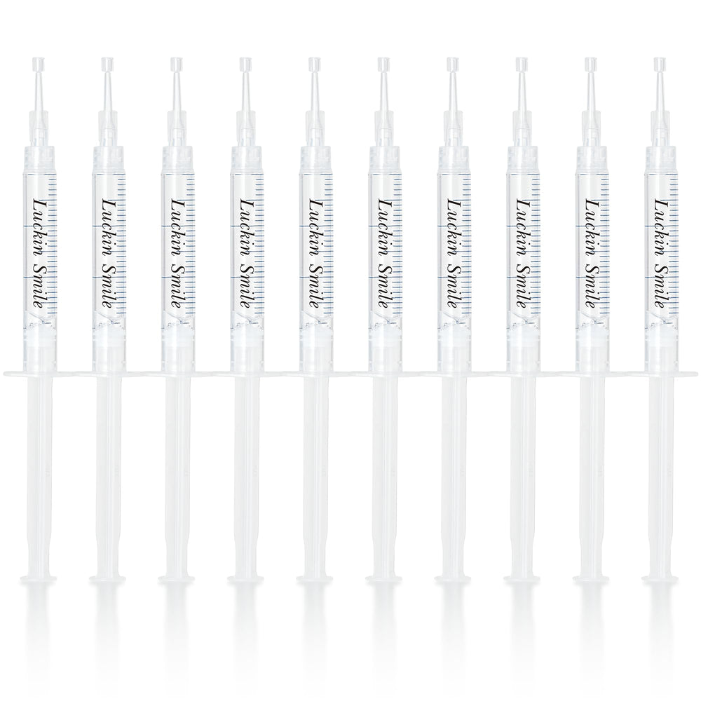 Luckin Smile 10x3ml Teeth Whitening Gel Refill packaging and tubes