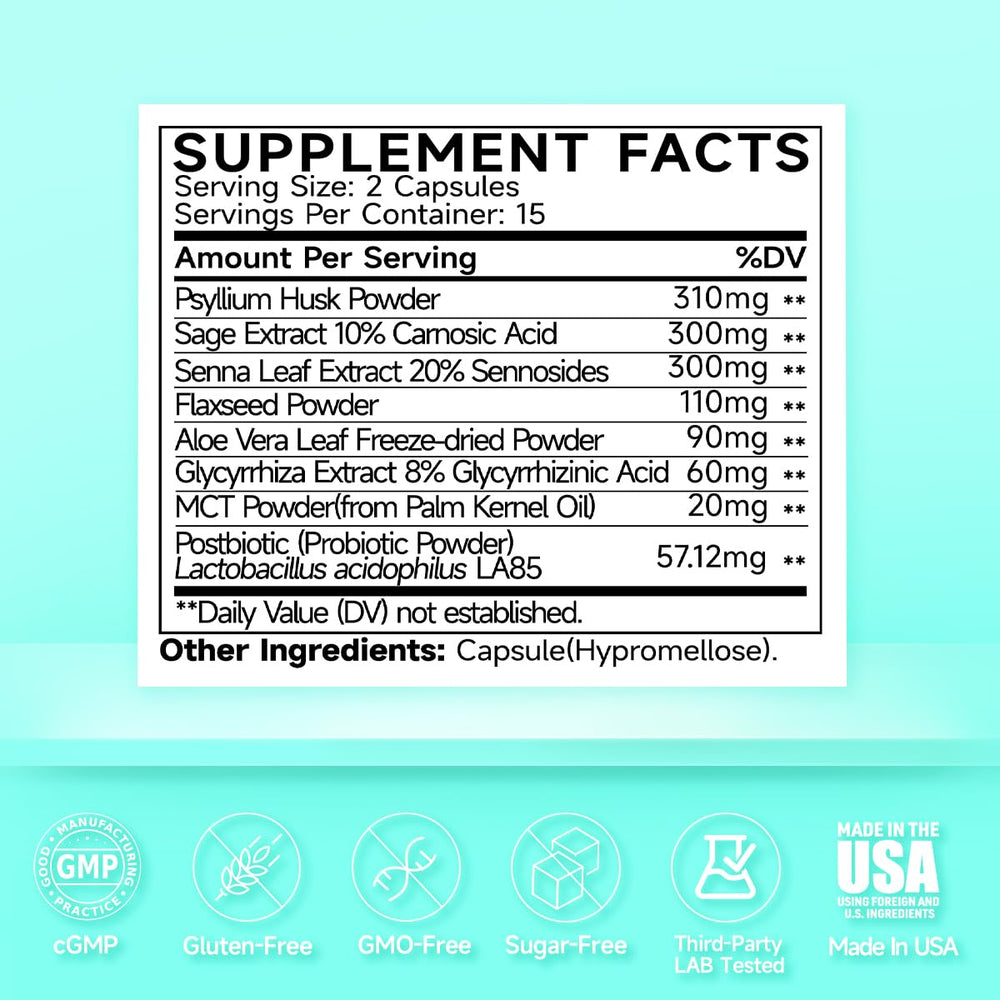 GMP and USA-made badges on packaging