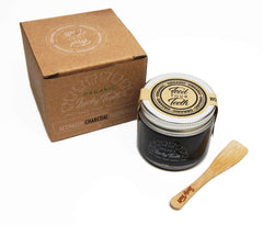 Lucky Teeth packaging with 2 oz glass jar
