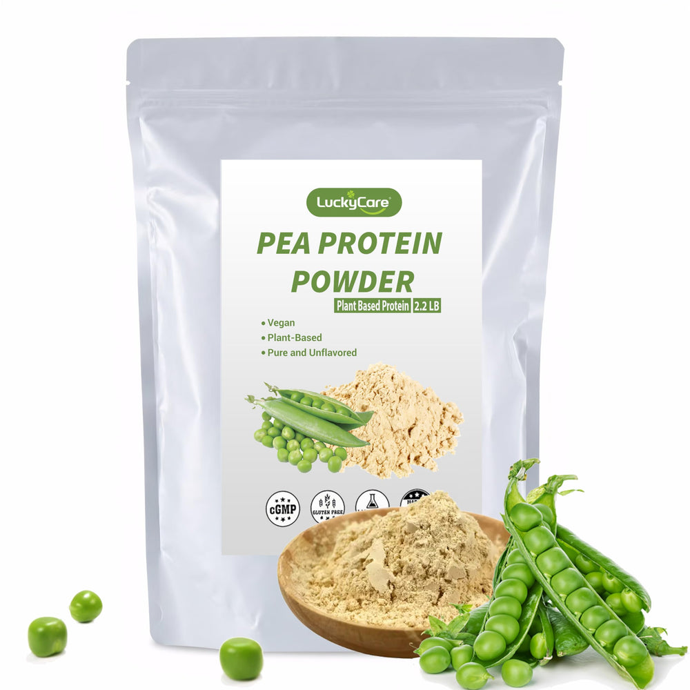 Luckycare pea protein bottle unflavored for clean vegan shakes