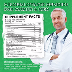LUCNVEM open jar displayed gummies emphasizing non-sticky chewable apple-flavored treats
