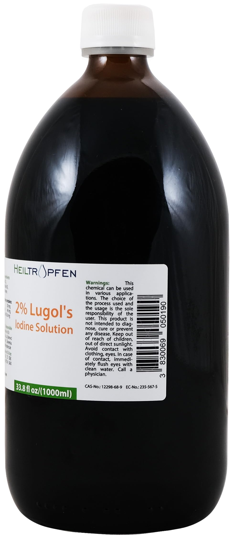 Product display with glass bottle and protective packaging