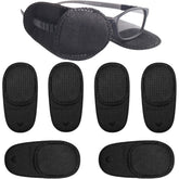 Luhaomisky eye patches set for right eye – black medical-grade fabric
