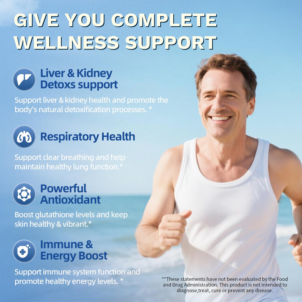 10x concentrated extracts and liposomal NAC illustration