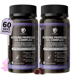 Lukaree 2-pack Evening Primrose Oil Complex bottles front view