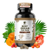 Hero image of Lukaree 14-in-1 Beef Organ Supplement for Men with 120 capsules.