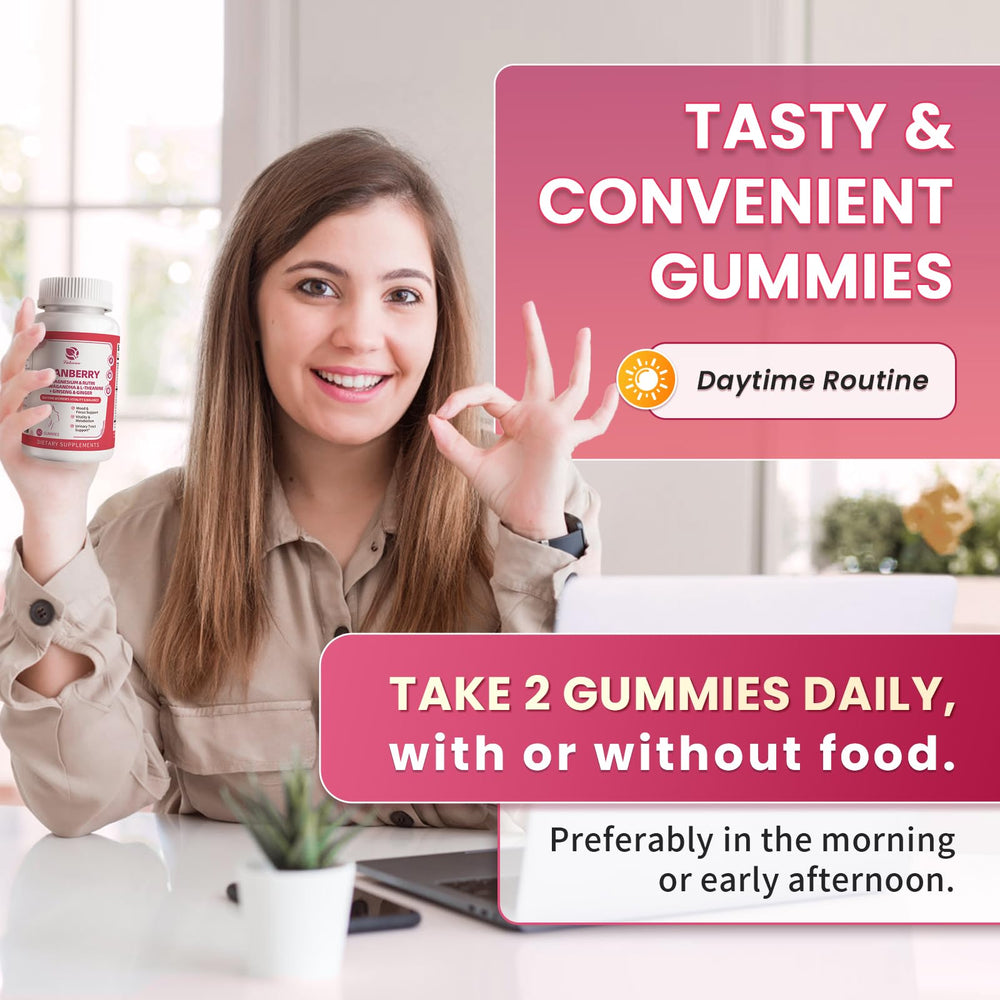 Vitamin and supplement bottle arrangement for urinary health