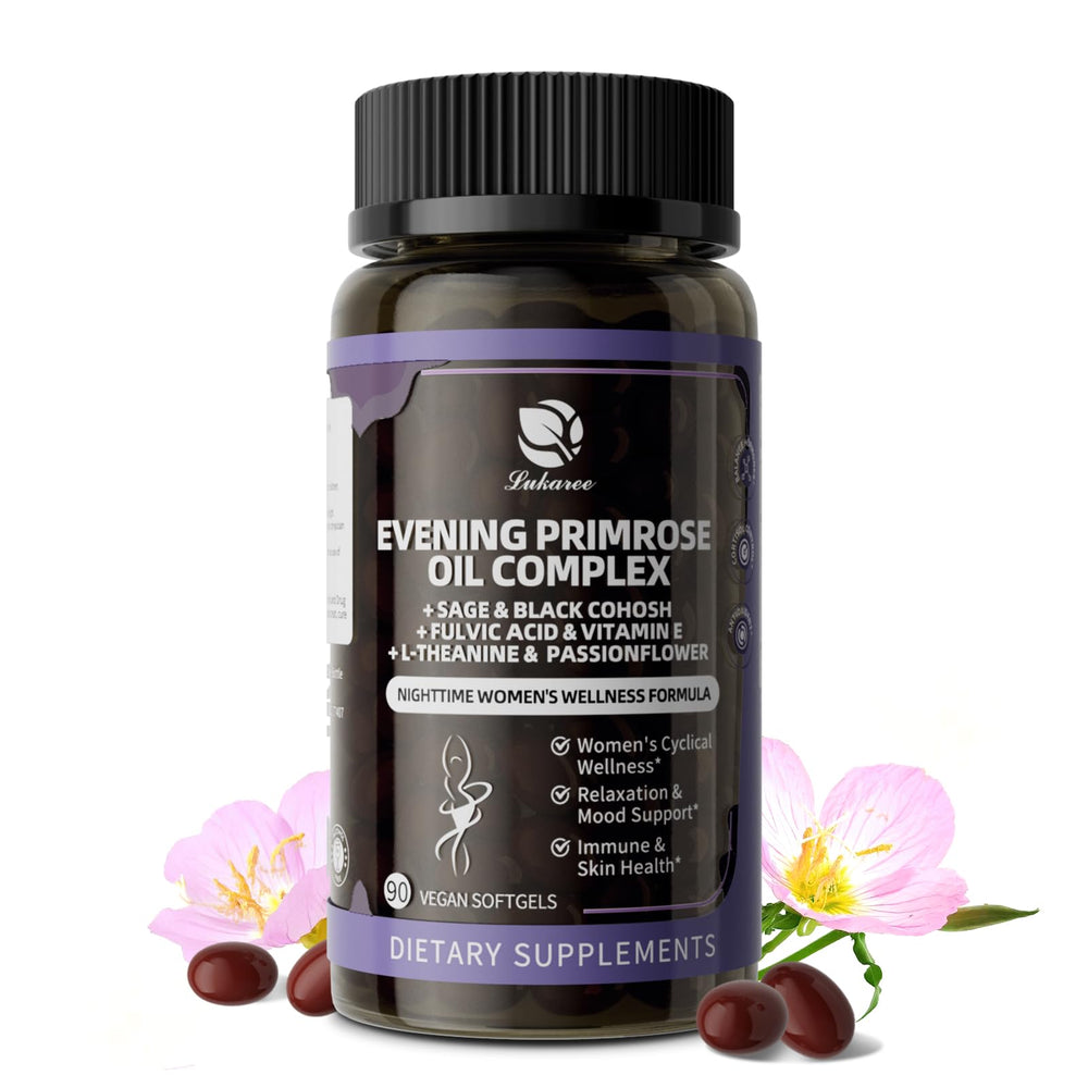 Lukaree Evening Primrose Oil Complex bottle with label