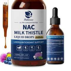 Lukaree Liposomal NAC 600mg with Milk Thistle bottle and label