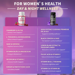 Plant-based ingredients including Ashwagandha and Chamomile