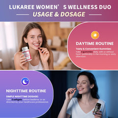 Wellness illustration representing daytime energy and nighttime relaxation