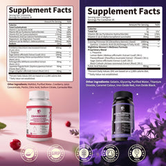 Concept image of comprehensive women's health: urinary, hormonal, skin, and stress wellness