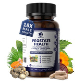 Lukaree Prostate Health Supplements bottle showing 18-in-1 formula